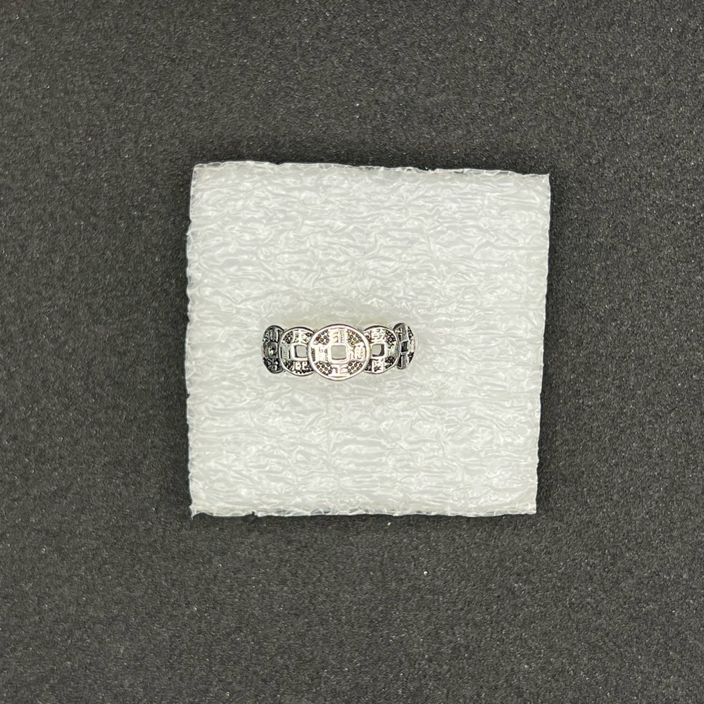 5 Emperor Coins Tibetan Silver Ring
